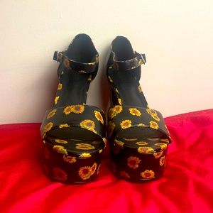 Dolls Kill Sunflower Platform Heels